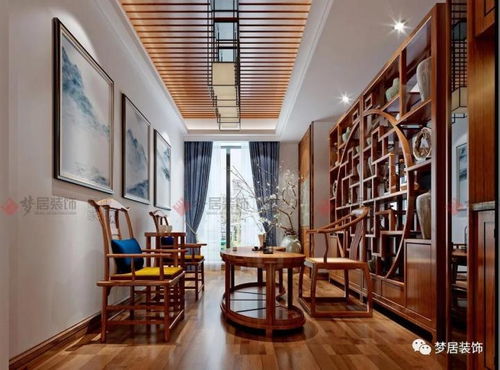中山夢居裝飾255平中式風裝修案例，感受中式雅致家居之美