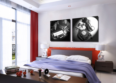 抽象樂章，藝術(shù)點(diǎn)睛 探秘樂器主題噴繪裝飾畫